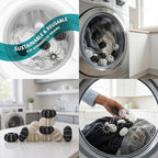 10 Pack Reusable Laundry Balls for Washing Machine, Small Dryer Balls to Prevent Clothing Entanglement & Adhesion, Anti-Static Fabric Softener, Reduces Wrinkles, Protects Clothes(1.6x1.6x0.8 in)