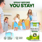 Eco Defense Bed Bug Spray Travel Size - TSA Approved 3 oz – Travel Essentials for Hotel, Cruise, Vacations - with Natural Essential Oils