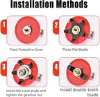 Upgraded Weeding Disc, Universal Weeding Disk, One Blade Replacement Heads, Weed Eater Blades, Weed Wacker Blade, Multifunctional Weeder Plate for Trimmer (2PC)