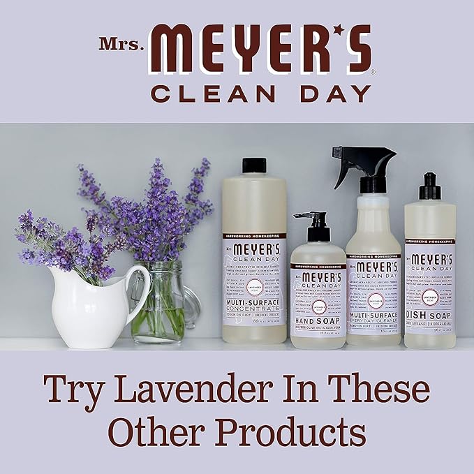 Mrs. Meyer’s Clean Day Lavender Laundry Detergent Concentrated Loads Per Bottle 64 Fl Oz (Pack of 6)