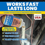 Uncle Todd's HVAC Drain Line Cleaner – 4pk of 32oz Bottles: Bleach-Free, Fast-Acting, Long-Lasting AC Drain Line Solution for Tough Clogs & Buildup