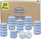30 Count Toilet Wand Refills for Clorox, Disposable Toilet Wand Refill Compatible with Clorox ToiletWand Clean System, Upgrade Fiber Bowl Cleaner Brush for Closestool Cleaning.（not included brush rod）