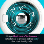 Boss It Rapid Reusable Dryer Ball, Fabric Softener Ball Alternative to Plastic/Wool Dryer Balls, Reduces Clothing Wrinkles & Saves Drying Time, Ultra Reflective & Lightweight Technology Laundry Balls