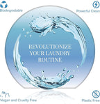 Pursonic Eco Laundry Detergent Sheets - 30 Sheet (60 Loads) Natural Zero Plastic Laundry Sheets with Powerful Cleaning Power - Travel Essentials, Quick-Dissolving & Mess-Free (Fresh Linen)