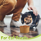 Fulmoon 100 Pack Paper Soup Containers with Lids Disposable Paper Food Containers with Vented Lids Kraft Ice Cream Bowls Soup Cup Ice Cream Cups for Restaurants(4 oz,Brown)