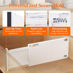 Lifewit 12 Pack 6" High Drawer Dividers 34-56cm/13.5-22" Adjustable Drawer Organizer for Clothes/Utensils, Expandable Drawer Separator in Dresser/Kitchen/Bedroom/Office Organization & Storage White