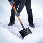41" Square Shovel, Hardwood Handle, D-Grip, Garden Spading Tool,Flat Shovel for Construction, Landscaping, Gardening