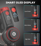KTTLDRN Cordless Vacuum Cleaner, 600W 50KPA Powerful Stick Vacuum with OLED Smart Display, 70Mins Runtime, Self-Standing & 1.8L Dust Cup, Vacuum Cleaners for Home/Hardwood Floor/Carpet/Pet Hair