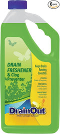 OUT Drain Cleaner & Odor Eliminator, Clog Preventer and Buildup Remover, Fresh Citrus, 32 Ounce