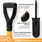 45-Inch Heavy Duty Orange Fiberglass Handle Drain Spade Shovel.Sharp Shooter Digging Shovel for Gardening,Planting and Trenching.Durable Spade Shovel for Heavy Duty Digging and Drainage