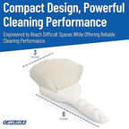 SPARTA 3662000 Flo-Pac Plastic Handle Utility Scrub Brush, Nylon Bristles, 2" Bristle Trim, 8" Length, White (Pack of 12)