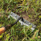 Gardening Hand Weeder Tool,Manual Weeder Tool with Detachable Blades, 4 Sizes High Carbon Steel Dual-Edge Design for Farm Garden Lawn Weed Removal, Soil Cultivation & Root Extraction (7 Tines)