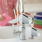 2 Pcs Black Kitchen Sink Squeegee Cleaner Countertop Brush Wiper Home Kitchen Tool Fruit and Vegetable Cleaning Brushes Accessories Utensils and Gadgets