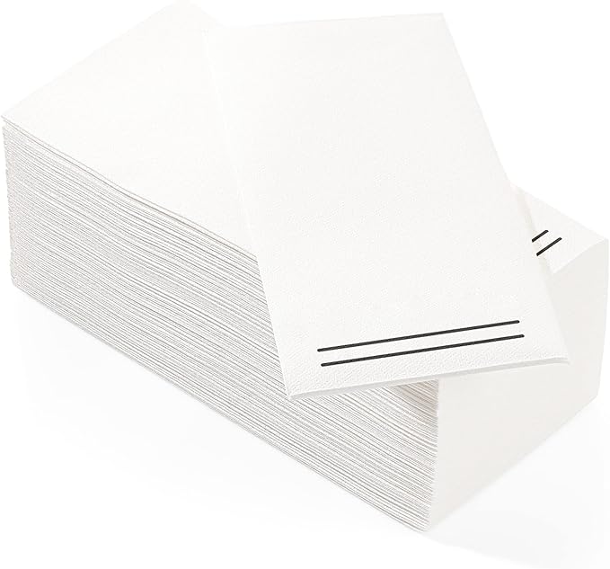 50 Pack Linen Feel Guest Paper Hand Towels | Disposable Super Absorbent Airlaid Paper Towels For Bathroom, Party, Weddings, Or Events | 12 x 17 Inches 1/6 Folded Decorative Design