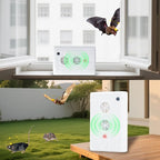 2 Pack Bat Deterrent Plug-in Ultrasonic Bat Repellent Devices, Convenient Bats Removal Device& Bird Repeller, Keeping Bats Away from Attics, Houses, and Porches.
