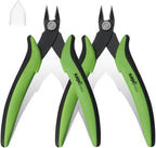 KATA 2-Pack Micro Wire Cutter For Electronics Flush cutter, Precision Side Cutting for Electronics, Craft, Jewelry, Soft Copper, Wire Cables, Floral, Zip tie