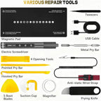 Tanson Precision Electric Screwdriver, 3.7v Laptop Screwdriver Set,71 In 1 Electronic Tool Set, Cordless Rechargeable Portable Repair Tool Set For Computer, Laptop, Mobile Phone, Camera, Watch Repair