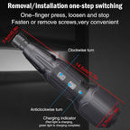 Electric Screwdriver Cordless Rechargeable Power Screwdriver Set, Portable Automatic Home Repair Tool Kit with LED Lights & USB Charging Cable for Men (3PCS)