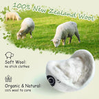 Wool Dryer Balls Laundry Reusable, 100% Natural New Zealand Wool Balls for Dryer, 6 in 1 Pack (Panda)