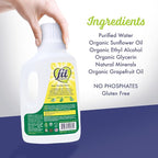 Fit Organic Soaker Produce Wash – USDA Certified Organic & Kosher Fruit and Vegetable Cleaner – Removes 98% Pesticides, Wax & Contaminants – Family & Pet Safe, Chemical-Free, 32 Oz