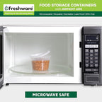Freshware [240 Pack] 16 oz Food Storage Containers with Lids, Plastic Containers, Freezer Safe | Meal Prep | Stackable | Leakproof | BPA Free, Clear