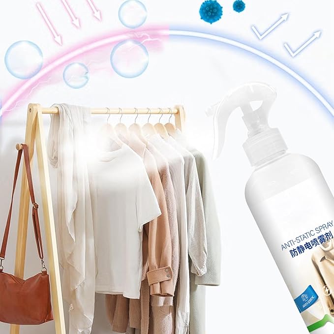 Static Guard Spray - Anti-Static Spray For Clothes, Static Cling Remover Spray | Fabric Spray For Clothes, Static Control Spray For Home, Travel-Friendly Anti-Cling Spray, Easy-to-Use, frash Scent Sta