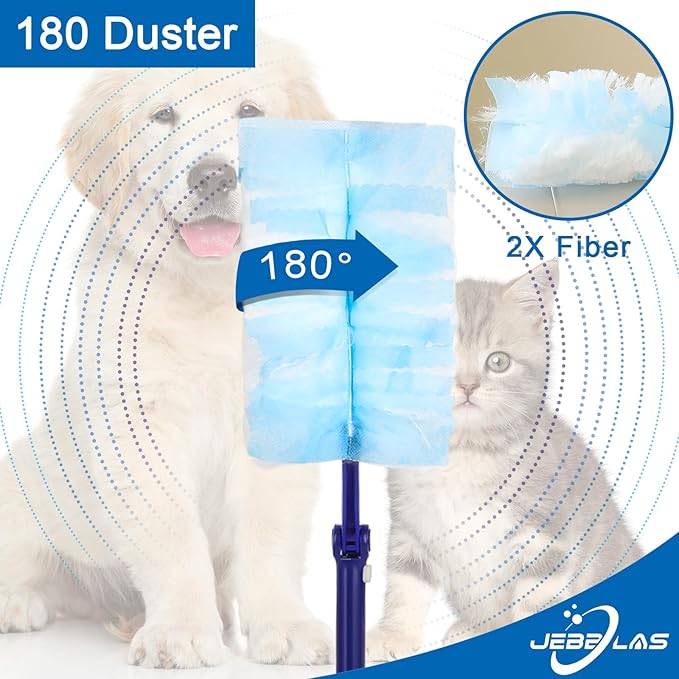 JEBBLAS Disposable Duster Refill, Heavy Duty Duster Refills,20 Count,Multi Surface Dusters Refill for Cleaning,Duster Refills