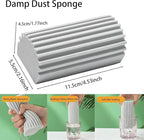 Damp Clean Duster Sponge 4 Pack Household Cleaning Sponges Reusable Dusting Sponge for Brushing Blind Glass Vents Window Mirrors Baseboards