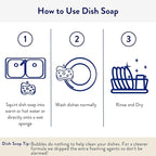 THE CLEAN PEOPLE Liquid Dish Soap - Clean, Simple Ingredients - Extra Scrubbing Power (Lemon Verbena Scent) 12 fl. oz (3 Pack)