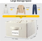 BrilliantJo 2 Pack 6 Shelves Hanging Closet Organizer with 2 Drawer, Hanging Storage with 4 Side Pockets for Clothes Shoes, 43.5"x12"x12"(Beige)