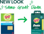 Scotch-Brite Dobie Pads, Dobie Sponge for All Purpose Cleaning of Kitchen, Bathroom, and Household, Non Scratch Dobie Cleaning Pads Safe for Non-Stick Cookware, 24 Dobie Pads