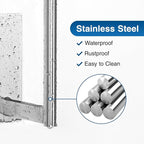 Paper Towel Holder Under Cabinet - Stainless Steel Paper Towel Holder Wall Mount, Self-Adhesive or Drilling, Silver Towel Rack for Kitchen Organization and Storage, Kitchen Paper Roll Holder
