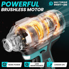 Cordless Impact Wrench 1/2 inch for Makita 18V Battery, Impact Wrench 1360N.m(950Ft-lbs) High Torque Brushless Electric Impact Gun, Power Impact Driver with 3-Mode Speed, LED Work Light(no battery)