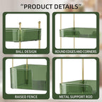 Akinbas 3 Tier Bathroom Organizer Countertop Makeup Perfume Tray Skincare Organizer for Bathroom Dresser Vanity (Green)