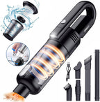 Handheld Car Vacuum Cleaner Cordless: 9500PA Powerful Suction Portable Lightweight Hand Held Vacuum - Large Capacity Battery Last Long Wireless Mini Vacuum With LED Light For Home Office Cleaning