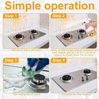 16.9 Fl Oz Clean Up Kitchen Oil Stains Spray, Kitchen Heavy Duty Cleaner Spray,All-Purpose Oil Stain Remover and Degreaser Spray, Multipurpose Foam Cleaner Spray, Kitchens Grease Cleaner