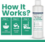 Think Crucial 72x Uses SUPER Concentrate Compatible with Tineco® iFloor & FLOOR ONE (S3/S5/S6) – 6 oz Neutral pH Multi-Surface Floor Cleaning Solution