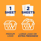 ARM & HAMMER Dryer Sheets, Fabric Softener Sheets with Odor Blasters, Fresh Botanical Scent, 80 Ct