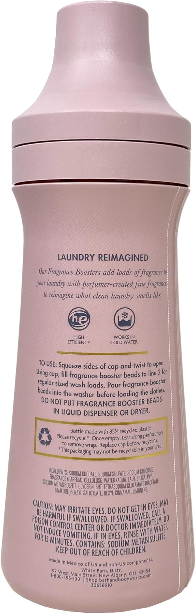 Bath & Body Works Cozy Cashmere 2 Fabric Care Fragrance Boosters with a Natural Oats Bar Soap