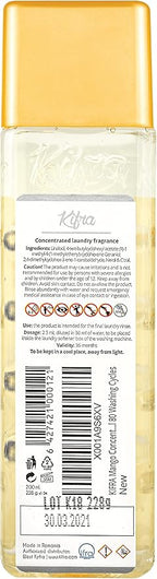 KIFRA MANGO Concentrated Laundry Fragrance 6.76 Fl Oz 200ml 80 Washing Cycles