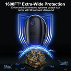 Upgraded Ultrasonic Repeller,Indoor Ultrasonic Repellent, Electronic Plug in Pest Control for Bugs,Mosquito,Roach, Ant, Rodent, Mouse, Spider Repellent for House, Warehouse, Garage (Black)