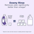 Downy Rinse Laundry Odor Remover, Fresh Lavender Scent, 62 FL OZ, Fabric Softener and Laundry Odor Removal Rinse