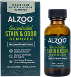 ALZOO Concentrated Stain & Odor Remover Refill Bottle, 100% Plant-Based Active Ingredients, 1.1 Fl. Oz
