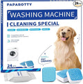 Washing Machine Cleaner Tablets - 24 Pack (12 Month Supply) | HE Compatible for Top & Front Load Washers | Pet-Safe Formula Eliminates Odors, Lint & Detergent Buildup