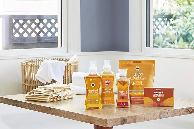 Method Laundry Variety Pack Laundry Detergent, fabric Softener 53.5 Fl Oz (Ginger Mango)