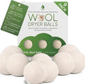Pursonic XL Laundry Wool Dryer Balls Made with 100% Pure New Zealand Wool - Natural Reusable Fabric Softener Balls for Drying Time & Energy Consumption - Reduces Clothing Wrinkles & Lint - Set of 9