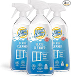 Lemi Shine Glass & Surface Cleaner - Multi-Surface Glass Cleaner Spray with Powerful Citric Acid, Cleans Smudges and Streaks From Windows, Glass, And Mirrors, 28oz - 3 Pack