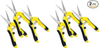iPower 6.5 Inch Gardening Scissors Hand Pruner Pruning Shear for Gardening and Trimming, Heavy-Duty, Ultra Sharp Stainless Steel, Yellow, 6-Pack