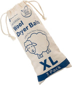 GE Appliances Wool Dryer Balls, XL Reusable Natural Fabric Softener Made of 100% Pure New Zealand Wool, Set of 3