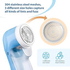 Fabric Shaver, Electric Lint Remover, Lint Shaver with 3 Replaceable Blades USB Rechargeable, Sweater Shaver, Clothes Shaver, Pilling Remover, Fabric Shaver Fuzz Remover for Clothes Furniture